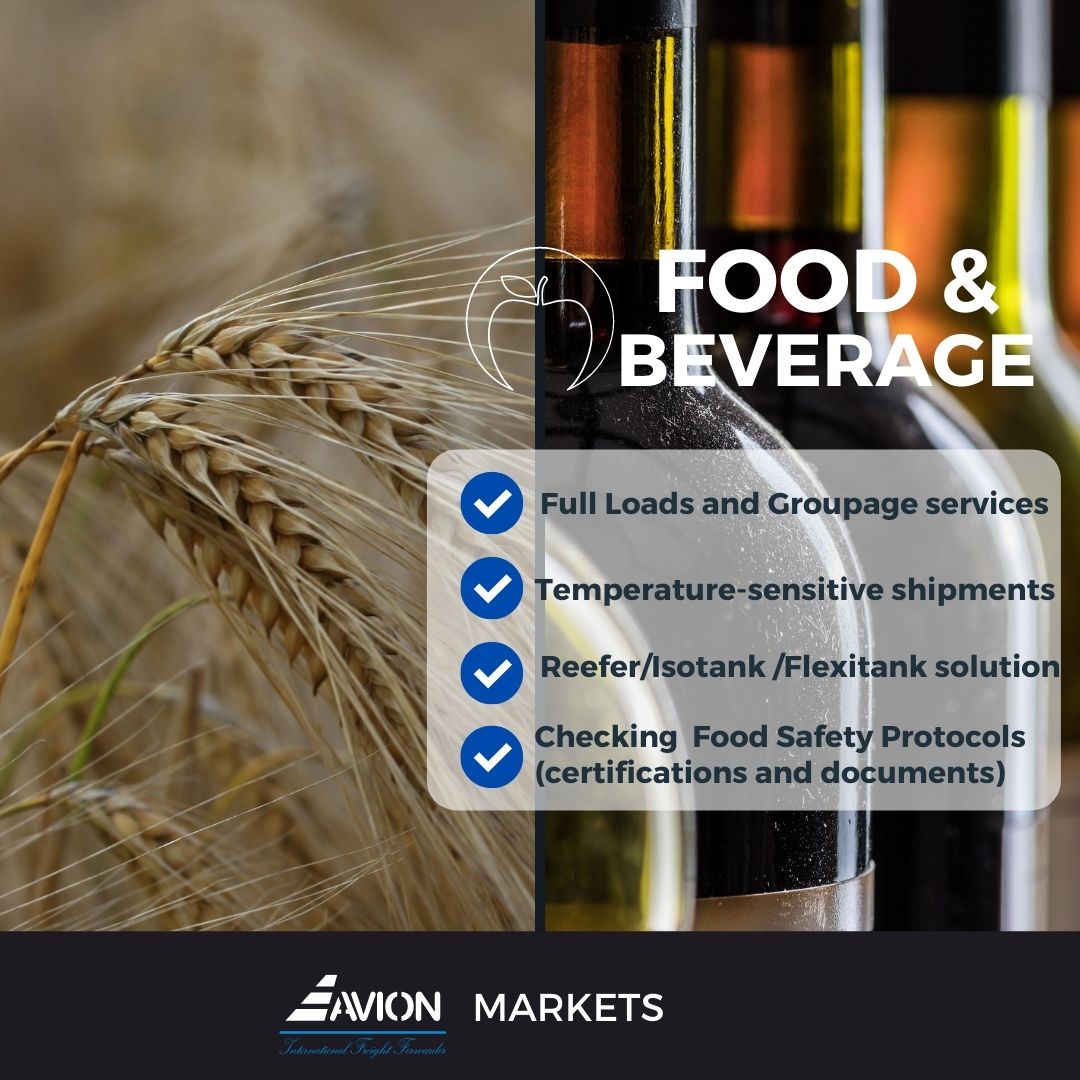 food and beverage international transport