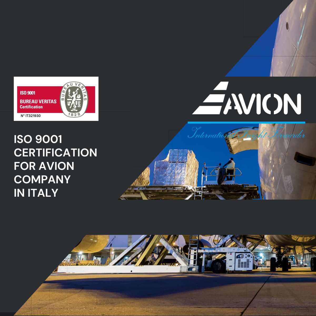 certificazione ISO 9001 2015 avion