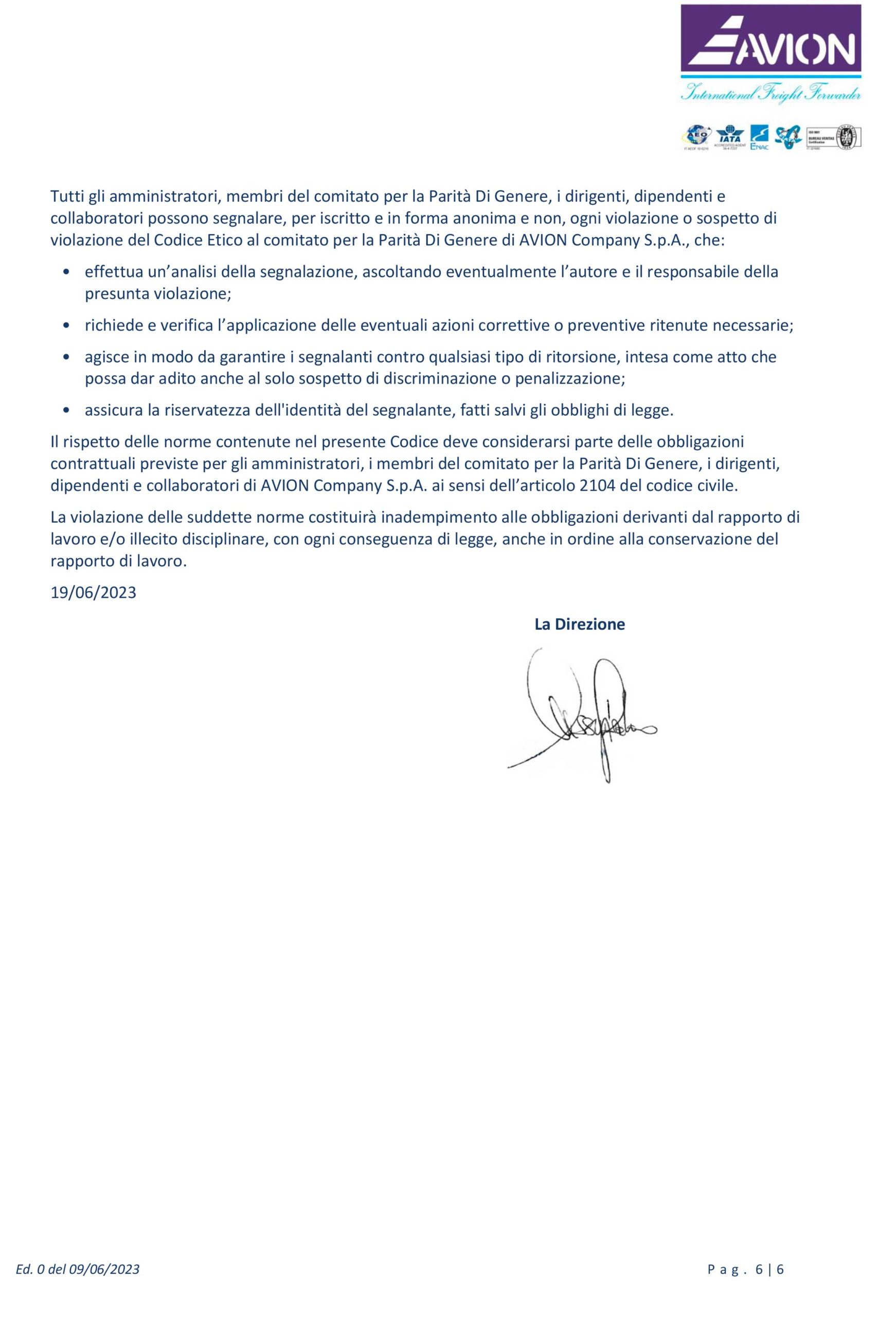 codice etico avion - 6
